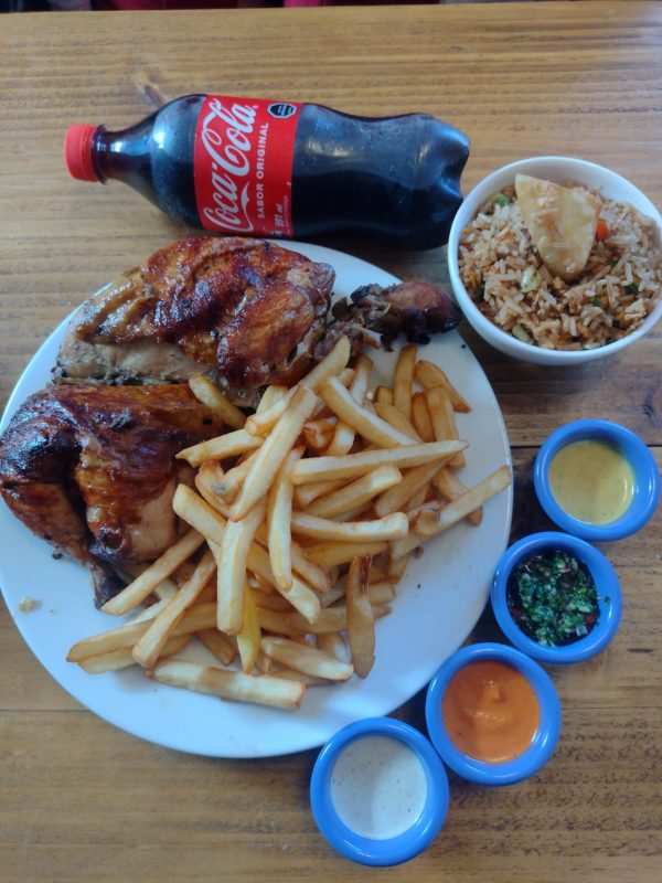 1/2 pollo brasa mostro